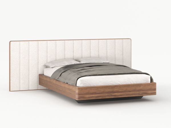 Кровать ОРЛИ2 с широким изголовьем орех