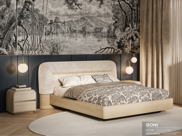 Кровать BONI | БОНИ дуб alpine