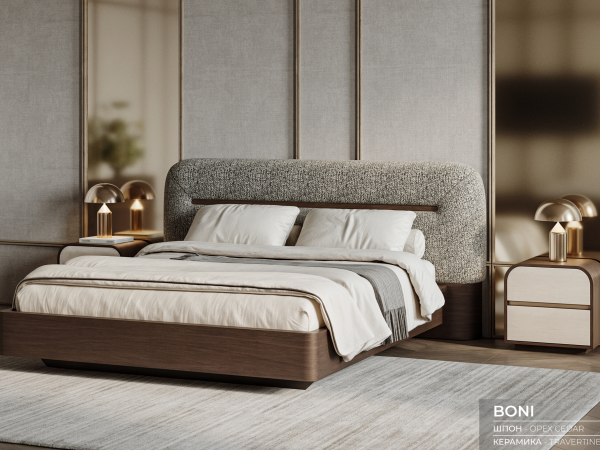 Кровать БОНИ орех cedar
