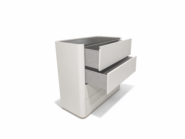 Комод 4 БОНИ ясень choco/travertine cream